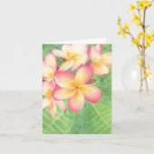 Plumeria Greeting Card Karte (Gelbe Blume)