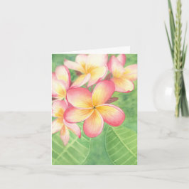 Plumeria Greeting Card Karte