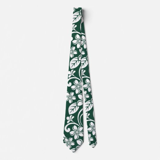 PLUMERIA (GRÜNE WALD) KRAWATTE (Vorderseite)