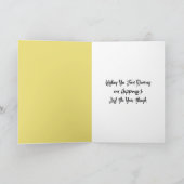 Plumeria Happy Birthday Card Dankeskarte (Innenseite)