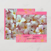 Plumeria Hochzeit Einladungen (Vorne/Hinten)