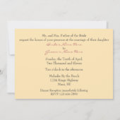 Plumeria Hochzeit in tropischer Blume Einladung (Rückseite)