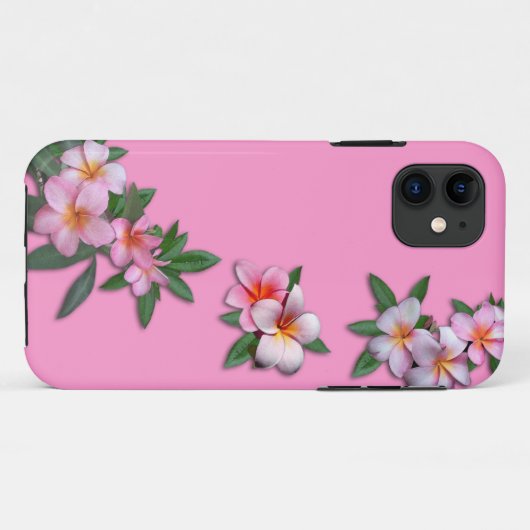 Plumeria iPhone Case (Rückseite (Horizontal))