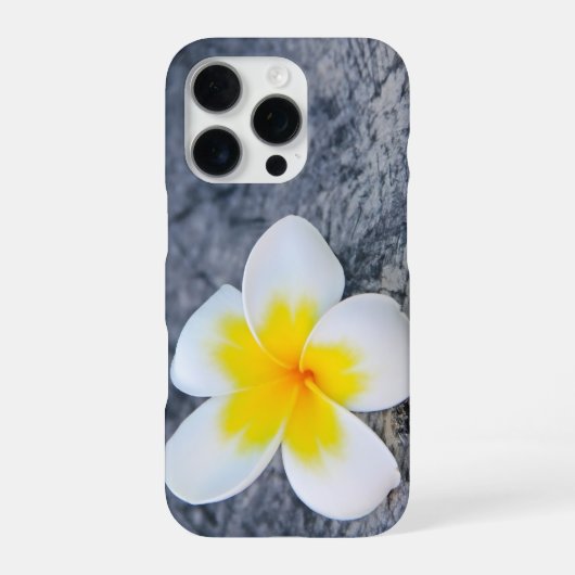 Plumeria iPhone Hülle (Rückseite)
