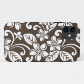 PLUMERIA (KAFFEE BROWN) Case-Mate iPhone HÜLLE (Rückseite (Horizontal))