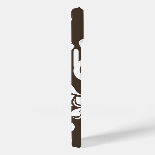 PLUMERIA (KAFFEE BROWN) Case-Mate iPhone HÜLLE (Rückseite / Rechts)