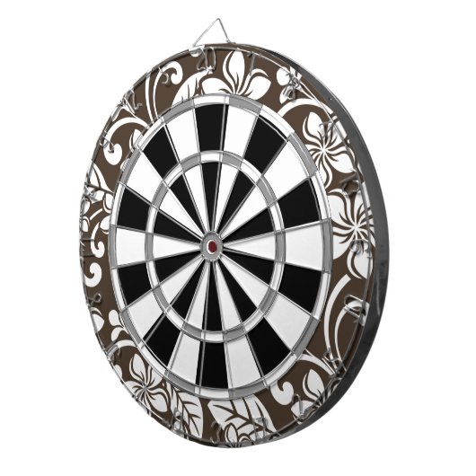 PLUMERIA (KAFFEE BROWN) DARTSCHEIBE (Vorderseite rechts)