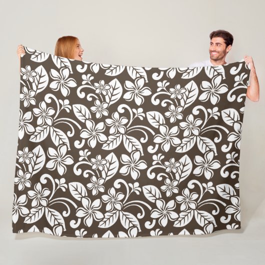 PLUMERIA (KAFFEE BROWN) FLEECEDECKE (Beispiel)