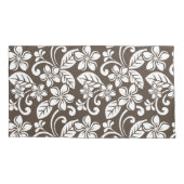 PLUMERIA (KAFFEE BROWN) KISSENBEZUG (Rückseite-Links)