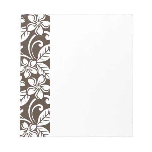 PLUMERIA (KAFFEE BROWN) NOTIZBLOCK (Vorderseite)