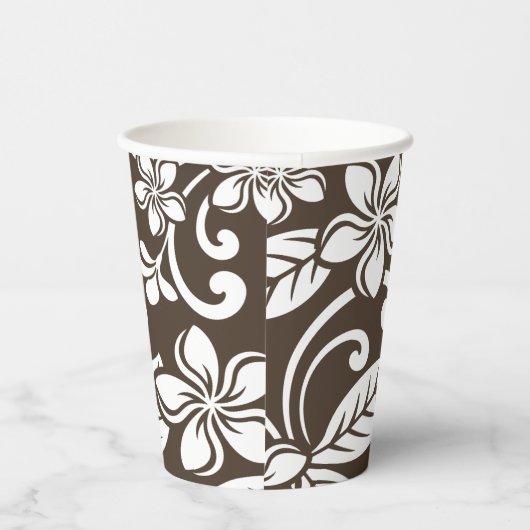 PLUMERIA (KAFFEE BROWN) PAPPBECHER (Rechts)