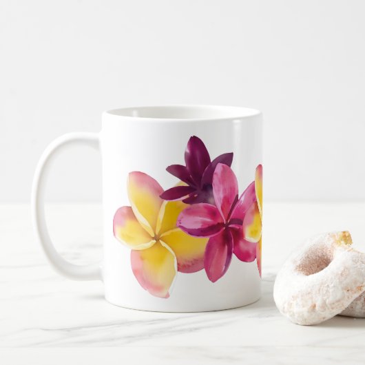 Plumeria Kaffeetasse (Mit Donut)