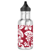 PLUMERIA (KARDINAL ROT) EDELSTAHLFLASCHE (Rechts)