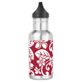 PLUMERIA (KARDINAL ROT) EDELSTAHLFLASCHE (Links)