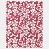 PLUMERIA (KARDINAL ROT) FLEECEDECKE (Vorderseite)