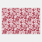 PLUMERIA (KARDINAL ROT) GESCHENKPAPIER SET (Vorderseite 2)