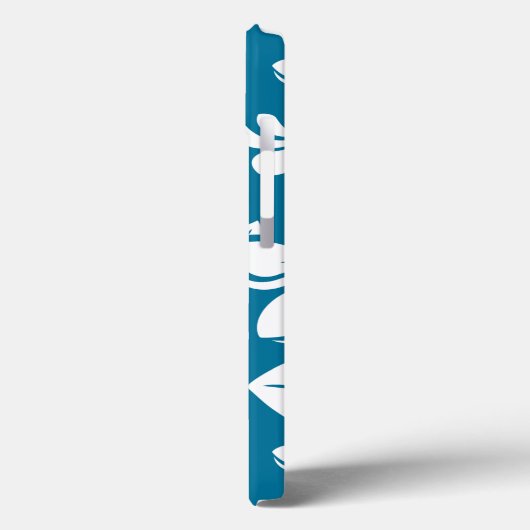 PLUMERIA (KARIBISCHE BLAU) Case-Mate iPhone HÜLLE (Rückseite / Links)