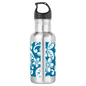 PLUMERIA (KARIBISCHE BLAU) EDELSTAHLFLASCHE (Rückseite)