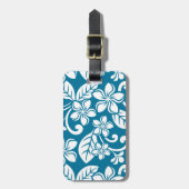 PLUMERIA (KARIBISCHE BLAU) GEPÄCKANHÄNGER (Vorderseite vertikal)