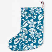 PLUMERIA (KARIBISCHE BLAU) KLEINER WEIHNACHTSSTRUMPF (Rückseite)