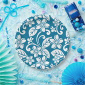 PLUMERIA (KARIBISCHE BLAU) Papierplatte Pappteller (Party)