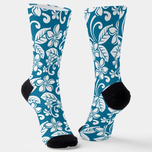 PLUMERIA (KARIBISCHE BLAU) SOCKEN (Gewinkelt)