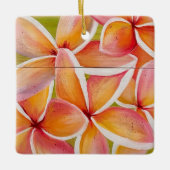 Plumeria Keramikornament (Vorderseite)