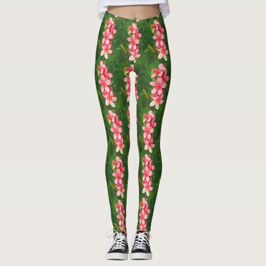 Plumeria Leggings (Vorderseite)