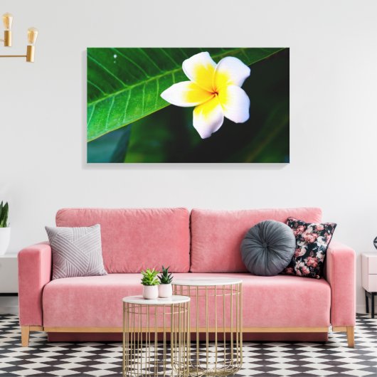 Plumeria Leinwanddruck (Insitu (Wohnzimmer))