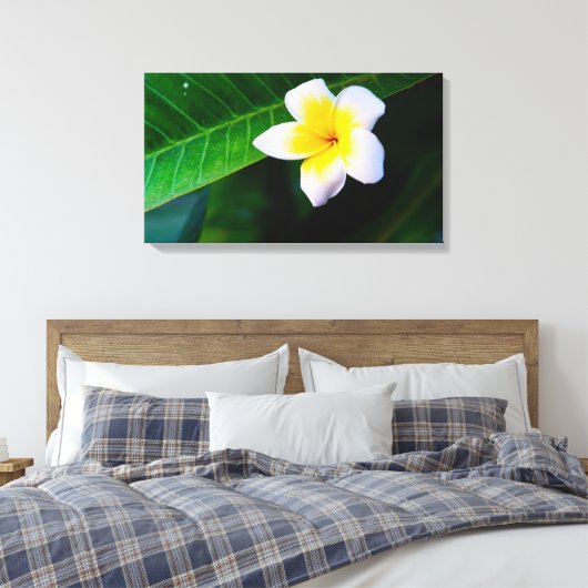 Plumeria Leinwanddruck (Insitu (Schlafzimmer))