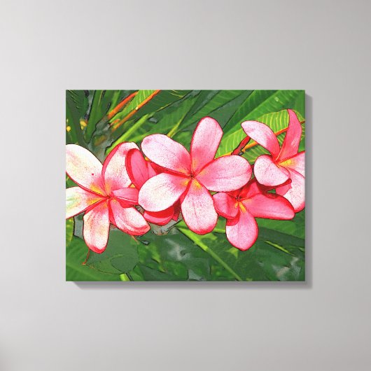 Plumeria Leinwanddruck (Vorderseite)