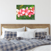 Plumeria Leinwanddruck (Insitu (Schlafzimmer))