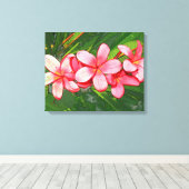 Plumeria Leinwanddruck (Insitu (Holzboden))