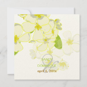 Plumeria Leis Ziel Hochzeit Einladung