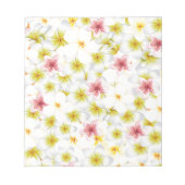 Plumeria Liebe Notizblock (Vorderseite)