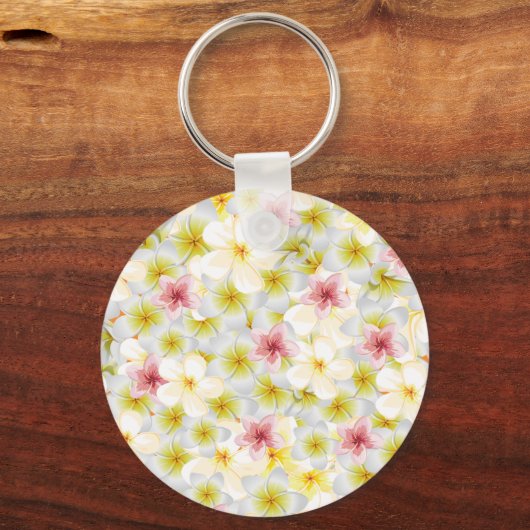 Plumeria Liebe Schlüsselanhänger (Vorderseite)