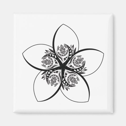 Plumeria Magnet (Vorne)