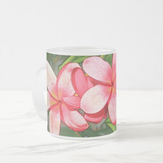 Plumeria Mattglastasse (Vorderseite Links)