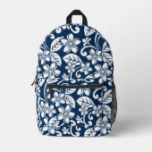 PLUMERIA-MUSTER AUF DER INSEL BEDRUCKTER RUCKSACK (Vorderseite)