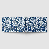 PLUMERIA-MUSTER AUF DER INSEL IN NAVY BLAUE GÄSTEBUCH (Voll)