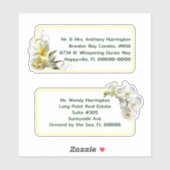 Plumeria n Orchids Vorbedruckte Mailing Labels (Blatt)
