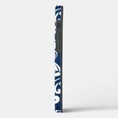 PLUMERIA (NAVY BLUE) Case-Mate iPhone HÜLLE (Rückseite / Links)