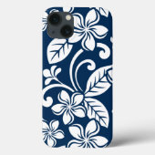 PLUMERIA (NAVY BLUE) Case-Mate iPhone HÜLLE (Rückseite)