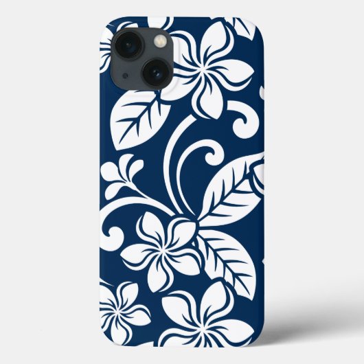 PLUMERIA (NAVY BLUE) Case-Mate iPhone HÜLLE (Rückseite)