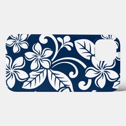 PLUMERIA (NAVY BLUE) Case-Mate iPhone HÜLLE (Rückseite (Horizontal))