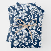 PLUMERIA (NAVY BLUE) GESCHENKPAPIER SET (Beispiel)