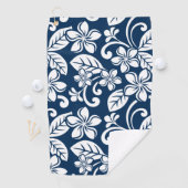PLUMERIA (NAVY BLUE) GOLFHANDTUCH (Insitu)
