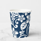 PLUMERIA (NAVY BLUE) PAPPBECHER (Links)