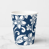 PLUMERIA (NAVY BLUE) PAPPBECHER (Vorderseite)
