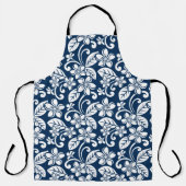 PLUMERIA (NAVY BLUE) SCHÜRZE (Vorderseite)